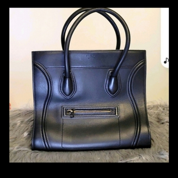 Celine Phantome Dune Black Leather Bag - Picture 17 of 17